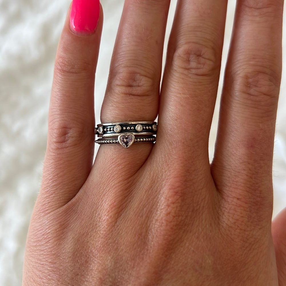 Pandora heart ring set
